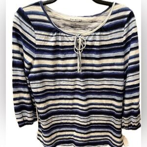 Talbots 3/4 Sleeve Peasant Top